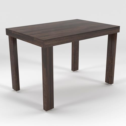Image of Solid Sheesham Wood Four Seater Dining Set for Dining Room | Urban Design Dining Table Set for Home | Restaurant & Cafe | Finish Color - Walnut Finish |