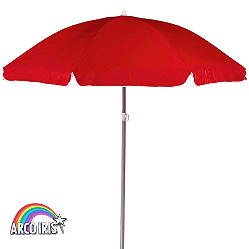 Preisvergleich Produktbild Regenschirm, faltbar, Gartenschirm, Sonnenschirm, Sonnenschirm, für Außenbereich, Garten, Balkon und Terrasse (220 cm rot)