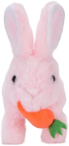 RiToEasysports Bunny Toy, Interactive Plush with Sounds Movements Jumping Wiggling Ears, for Kids (Pink) — view 5