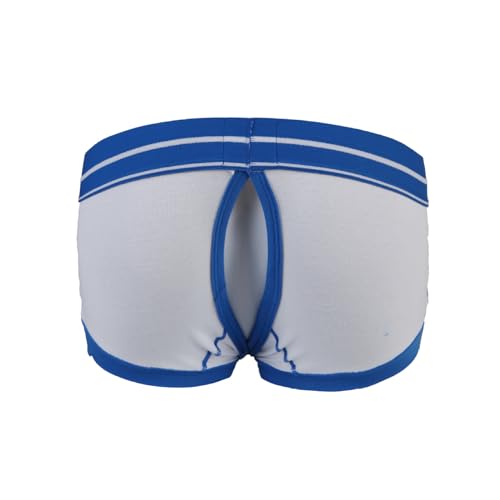 Evankin Men's Sexy Underwear with Hollowed out Boxer Brief Low Rise Funny Back Exposed Buttocks Boxer Shorts4