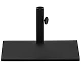 Dehner Schirmständer, ca. 49 x 30 x 24.5 cm, 20 kg, Metall, schwarz