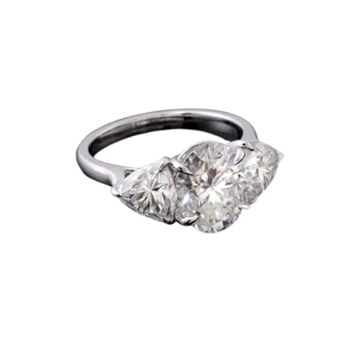 Bague fiançailles moissanite argent 925 éclat durable sans ternir VVS