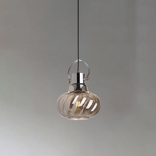 Lampe suspendue en verre pour remplacer un plafonnier terne par un style créatif