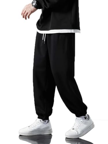 Image of dockstreet Mens Baggy fit Jogger /Sweatpants /Gym Gear, Trouser, Loose Home Relaxed Pants