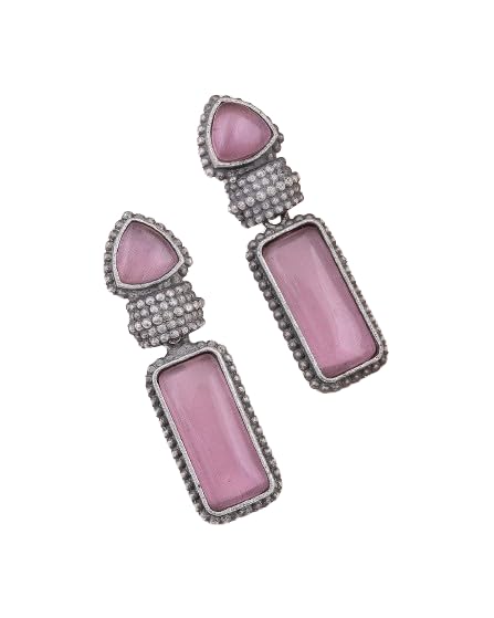 Jeweltos Dangler Earrings For Women & Girls | 8 Color Variation (Pink) (B0D2VQ4CRK) Amazon Price History, Amazon Price Tracker