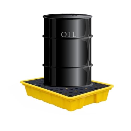 Spill Containment Pallet Tray Platform Oil Drum Drums Concrete Modular Drain Proof Tank polyethylene Profile Paint Bucket Garage Industrial,Heavy Duty Modular Spill Containment Platform, Lea