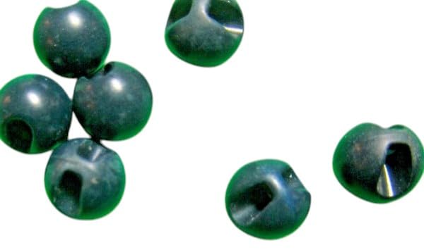 (7) Vintage 5/16#034 Dark Blue Plastic Shank Baby Doll Buttons Unused (L7)