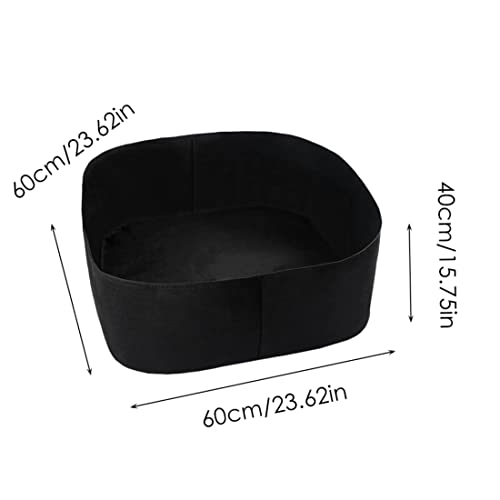 Cama de jardín elevada rectangular para cultivar hortalizas sin obras 3