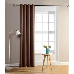 HOMEROKK Rideau Occultant 100% Polyester (Taupe Foncé, 140 X 240 cm)