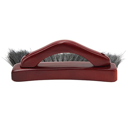 SHYEKYO Pool Table Brush, Wooden Handle, Arc Shaped, Compact, Portable, Felt Cloth