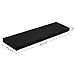 WELLAND 36 inch Black Mission Floating Shelves for Wall, Bathroom Wall Mount Shelves, Wood Modern Display Shelves, Book Shelves,for Bedroom,Living Room and Kitchen