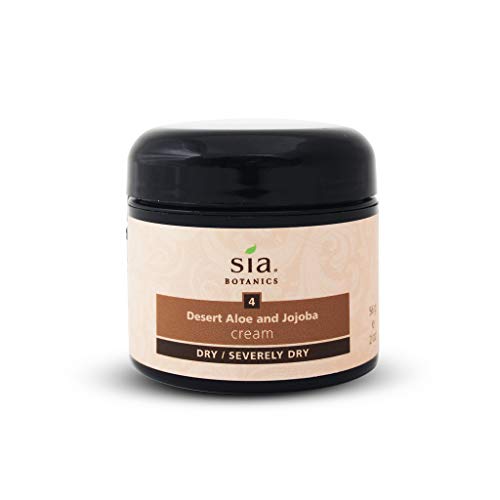 Sia Botanics - Desert Organic Aloe and Jojoba Hydrating Face Cream, Potent Botanicals and Peptides Hydrates Dry and Parched Skin - 2 Ounces