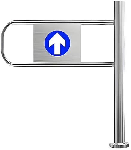 YLANMEI Supermarket Entrance Swing Gate, 1-Way Security Gate, Warehouse Pedestrian Metal Door, Automatically Close Gate For Library Store Scenic Area,Right-50×100cm
