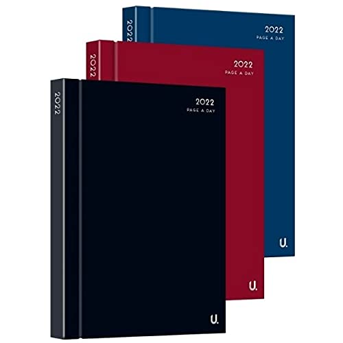 Martello A4 Hardcover Page Per Day inc. Weekends 2022 Classic Planner Diary X1