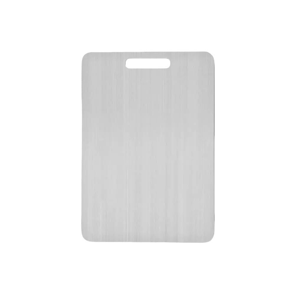 Tagliere Acciaio Inox Taglieri Tagliere In Titanio Da Cucina Rettangolare A Doppia Faccia In Acciaio Inossidabile 304 for Uso Alimentare Carne Di Frutta(Extra Large)