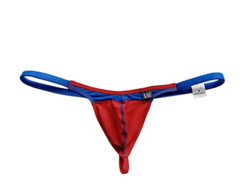 Men's Comfort Thong Thin Ice Silk Underwear Low Waist Elastic T Pants(6Pairs)3