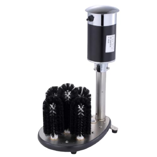 Lavavasos automático, lavavasos eléctrico de 5 cepillos para hoteles, catering, bares, restaurantes, salas de eventos y empresas de alquiler de cristalería, hasta 800 vasos/hora