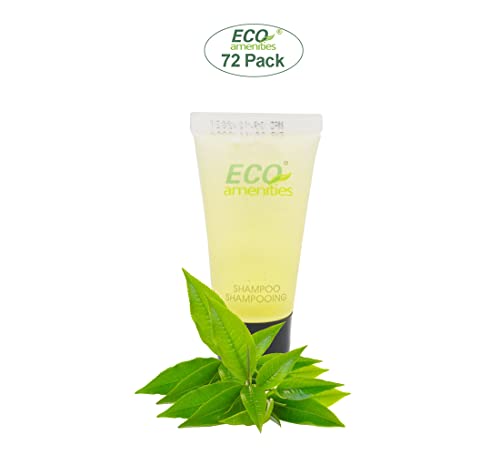 ECO Amenities Pack of 72 Hotel Shampoo Bulk in Travel Size Individually Wrapped 0.75oz Hair Shampoo Mild and Refresh Scent Guest Bathroom Toiletries - Image 3