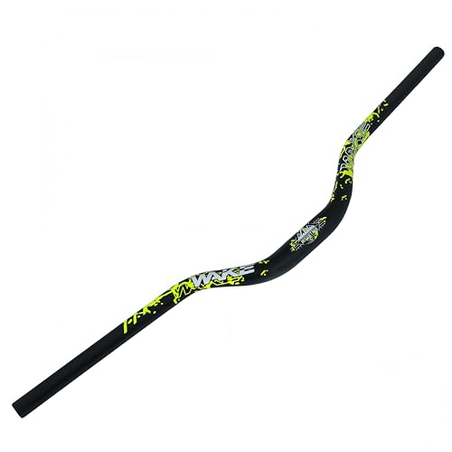 φ31,8 mm Bicicleta de montaña MTB de carretera extra larga 780 mm Manillar 55 mm Barra elevadora para descenso, ciclismo, carreras, todoterreno, MTB, BMX (negro verde)