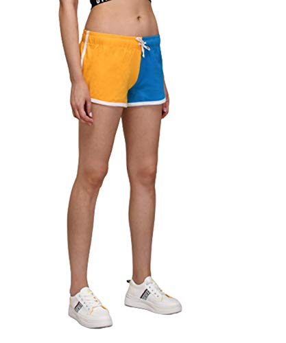 Image of KOTTY Women's Night Shorts(YellowBlue&LightPinkBlue,26)