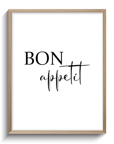 Poster DIN A4 Küche Bon Appetit 2 Deko Modern Küchenposter ohne Rahmen Poster DIN A4 Küche Bon Appetit 2 Deko Modern Küchenposter ohne Rahmen