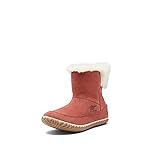 SOREL Women's Out 'N About Bootie — Rose Dust, Natural — Indoor & Outdoor — Suede & Faux Fur — Size 9