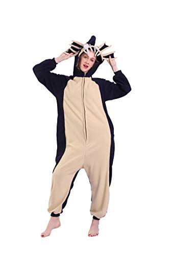 DarkCom Onesie Christmas Pajamas Adult Animal Halloween Costume Blue Angler Fish Cosplay One Piece Unisex Homewear Polar Fleece Sleepwear Large
