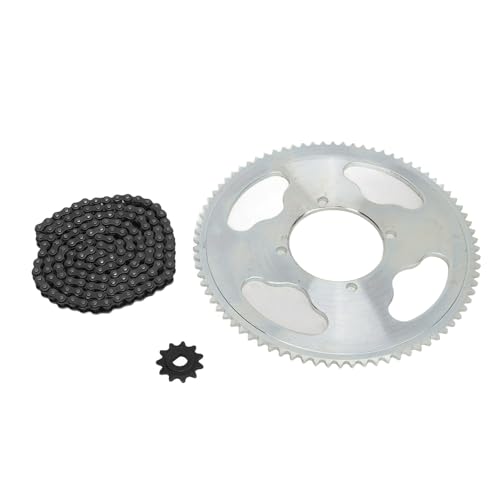 Chaîne d'entraînement 25H et pignons en acier pour moto et VTT