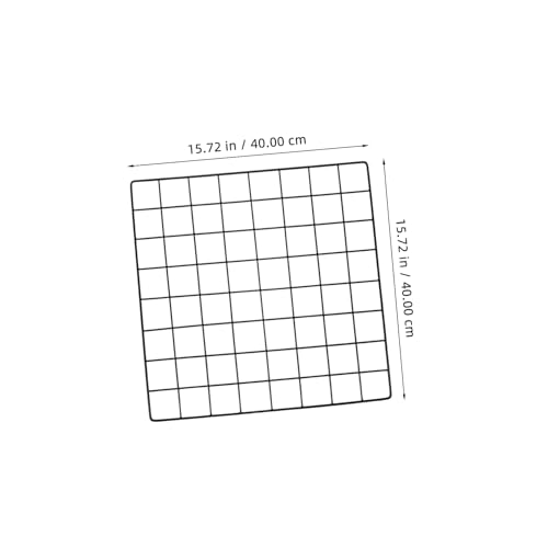 Panel de rejilla para fotos PRETYZOOM con 3 piezas de organizador decorativo colgante 6