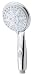 Produktbild Sanifri 470010840 Handbrause Waterstop III, 100 mm, 3 strahlig mit Strahlstop-Funktion und Antikalknoppen, verchromt