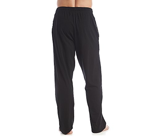 Hanes Men's Big Man Classics 100% Cotton Knit Pant - 2 Pack, 4047B, Black/Grey, 3XL2