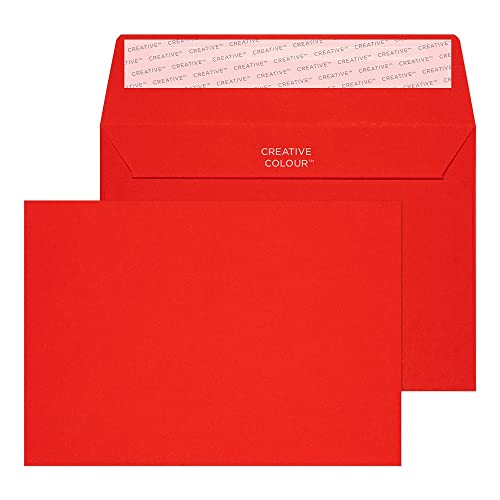Enveloppes C6 120g/m² haut de gamme Blake Creative rouge pilier boîte de 500
