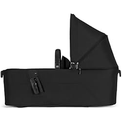 Joolz Aer2 Foldable Cot for Baby Stroller – Ultra-Light Cot with One-Hand Quick Fold - Soft Mattress - Large UPF 50+ Canopy - Perfect Baby Cot Add-on for Your Aer2 (Space Black)