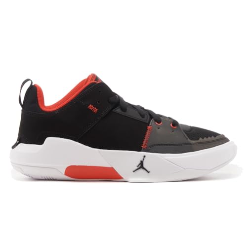 Nike Jordan One Take 5 Big Kids' Shoes (FD2338-006, Black/White/Anthracite/Habanero RED) Size 5