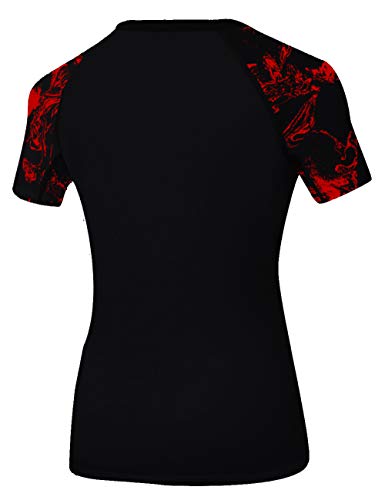 O2TEE 3D Full Print Short Sleeve Premium BJJ Rash Guards Front & Back Add Your Image Top Shirts miniatura 2