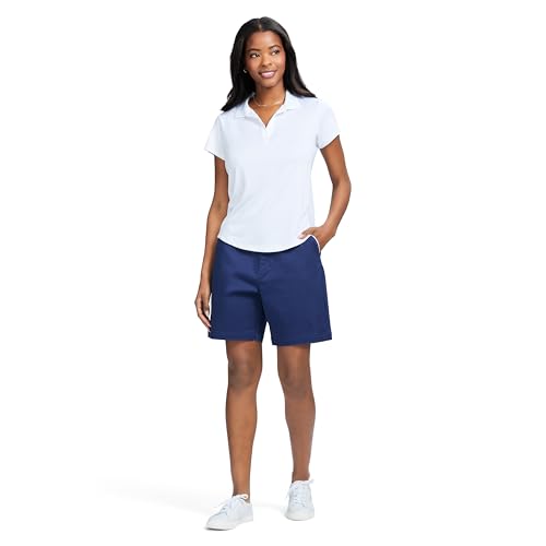 IZOD Women's Polo Shirt Performance Stretch Short Sleeve3