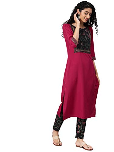 Image of ZIYAA Women's Crepe Straight Kurta