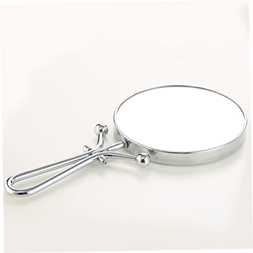 Espejo de Maquillaje Doble Cara con Soporte Plateado miniatura 5