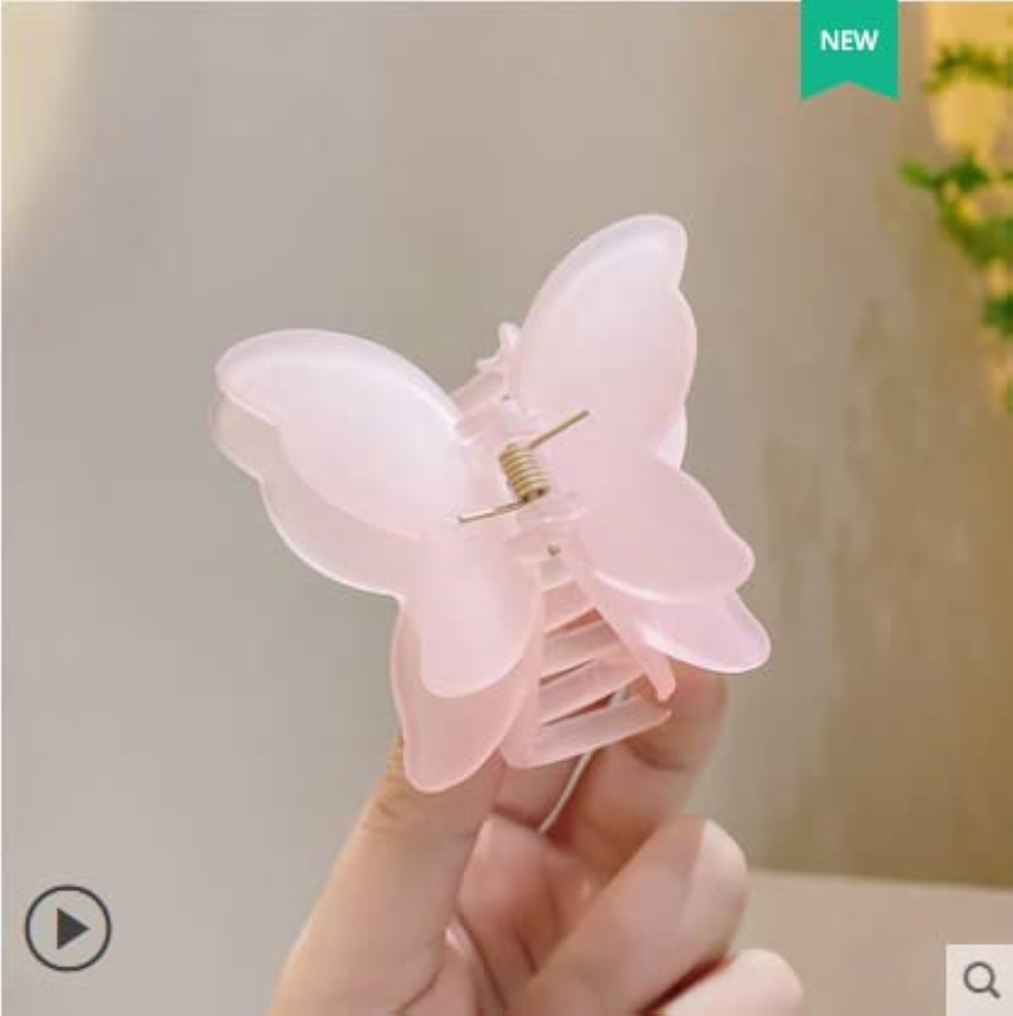 Pack of 4 Multicolor Butterfly Claw Clutcher Hair Clips