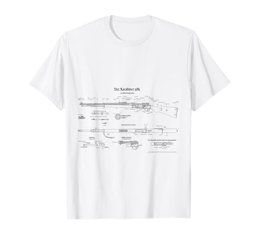 Mauser t shirt - K98 T-Shirt Patentdrucke - Gewehr 98 WW1 T-Shirt