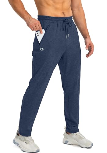 G Gradual men's joggers with zip pockets, tapered athletic pants