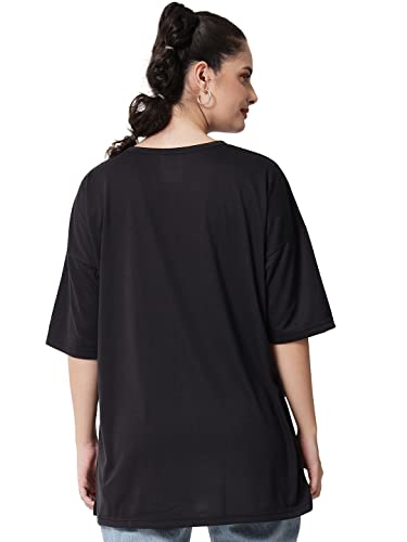 Image of KOTTY Women's Oversized T-Shirts | Cotton Blend||Stylish Prints & Solids||Long Length||Loose fit