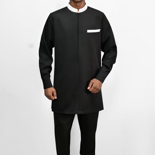 African Suit for Men 2 Piece Set Shirt Pants Dashiki Outfits Nigerian Wedding Attire3