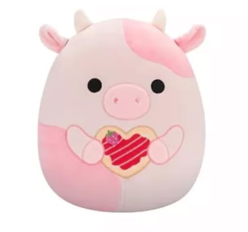Squishmallows 2025 Original 8-Inch Valentine Squad Plush - Collectible Soft & Squishy Mini Stuffed Animal Toy - Add to Your Squad - Gift for Kids, Girls & Boys (Reshma The Pink Cow)