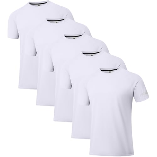 Image of Men's Quick-Dry Sportswear T-Shirts,4 /6 Pack Breathable Moisture Wicking Gym Tops for Training & Workout,Short Sleeve Tees
