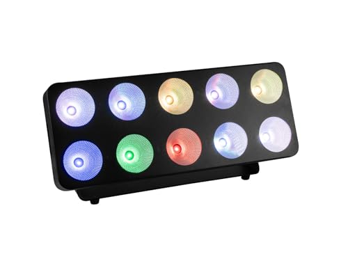 LED Pixel Matrix Panel 2x5 RGB/WW DMX projecteur de scène 10x12W 45°