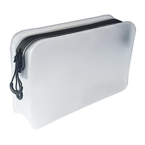 Clear Toiletry Bags For Traveling, Matte Clear Travel Bags For Toiletries Clear Makeup Bags Toiletry Bag For Women And Mens, Frosted Clear Toiletry Bags Skincare Bag Zipper Pouches For Organizing #TOP4