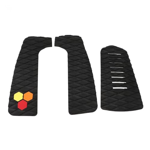 BusoTh Surfboard Grip Pad, Surf Deck Traction Pad Strong Grip for Water Sports (Black), BusoThynbvxgca4i-11