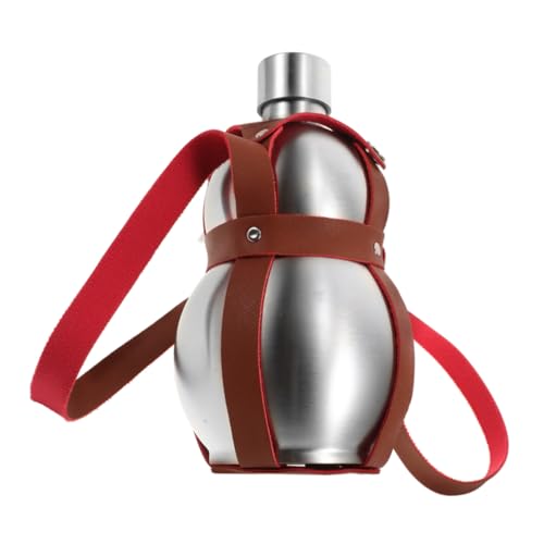 WHAMVOX Botella De Agua Inoxidable Wu Lou Funda Protectora Botijo Multifuncional para Bebidas para Camping y