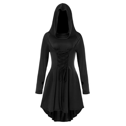 Disfraz completo elfo medieval con capucha y vestido miniatura 2